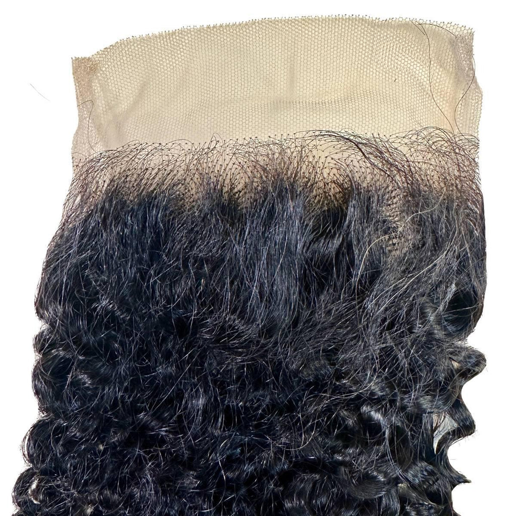 Kinky Curly 4x4 Transparent Lace Human Hair Closure by Private Label