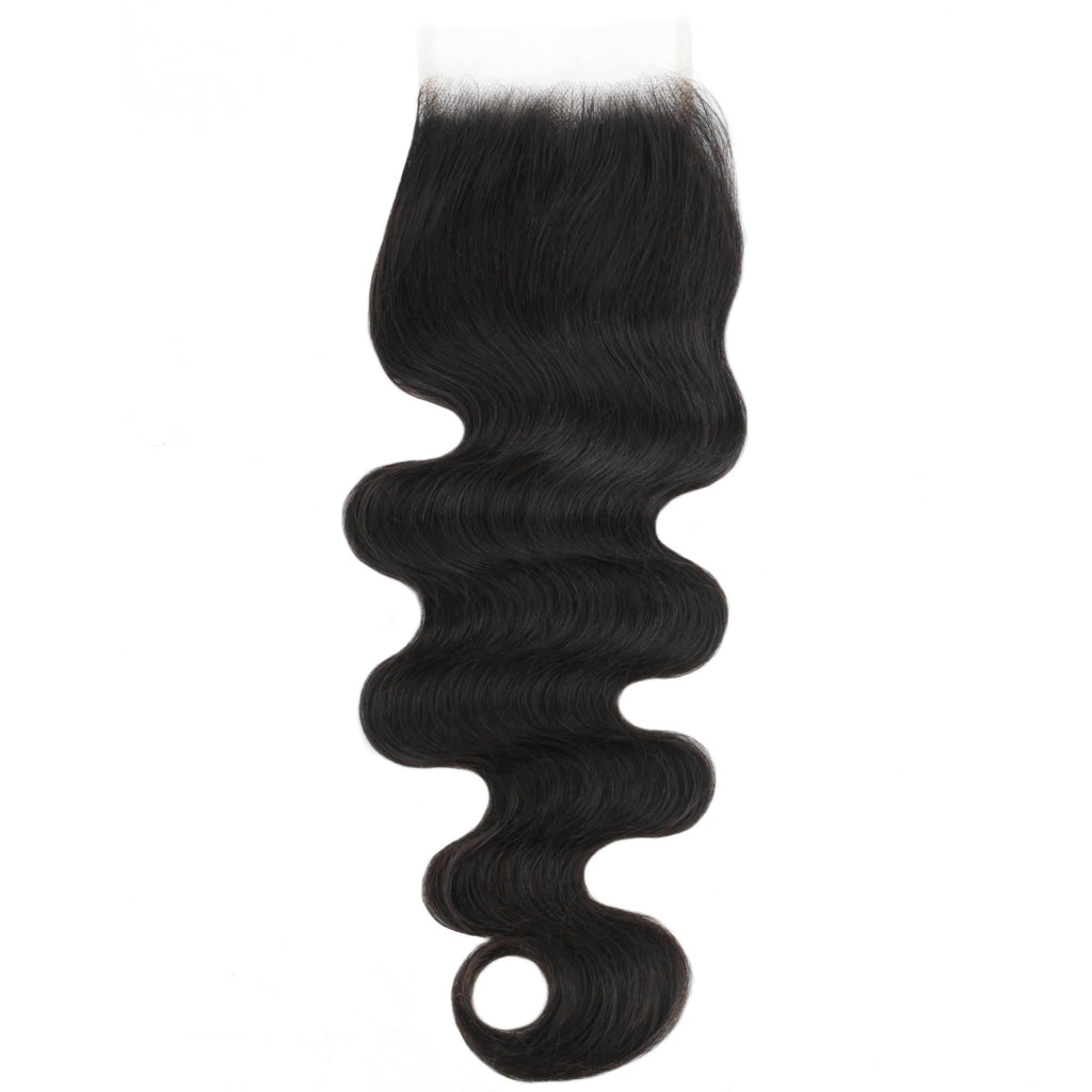 Brazilian Body Wave 4x4 Transparent Lace Human Hair Closure by Private Label