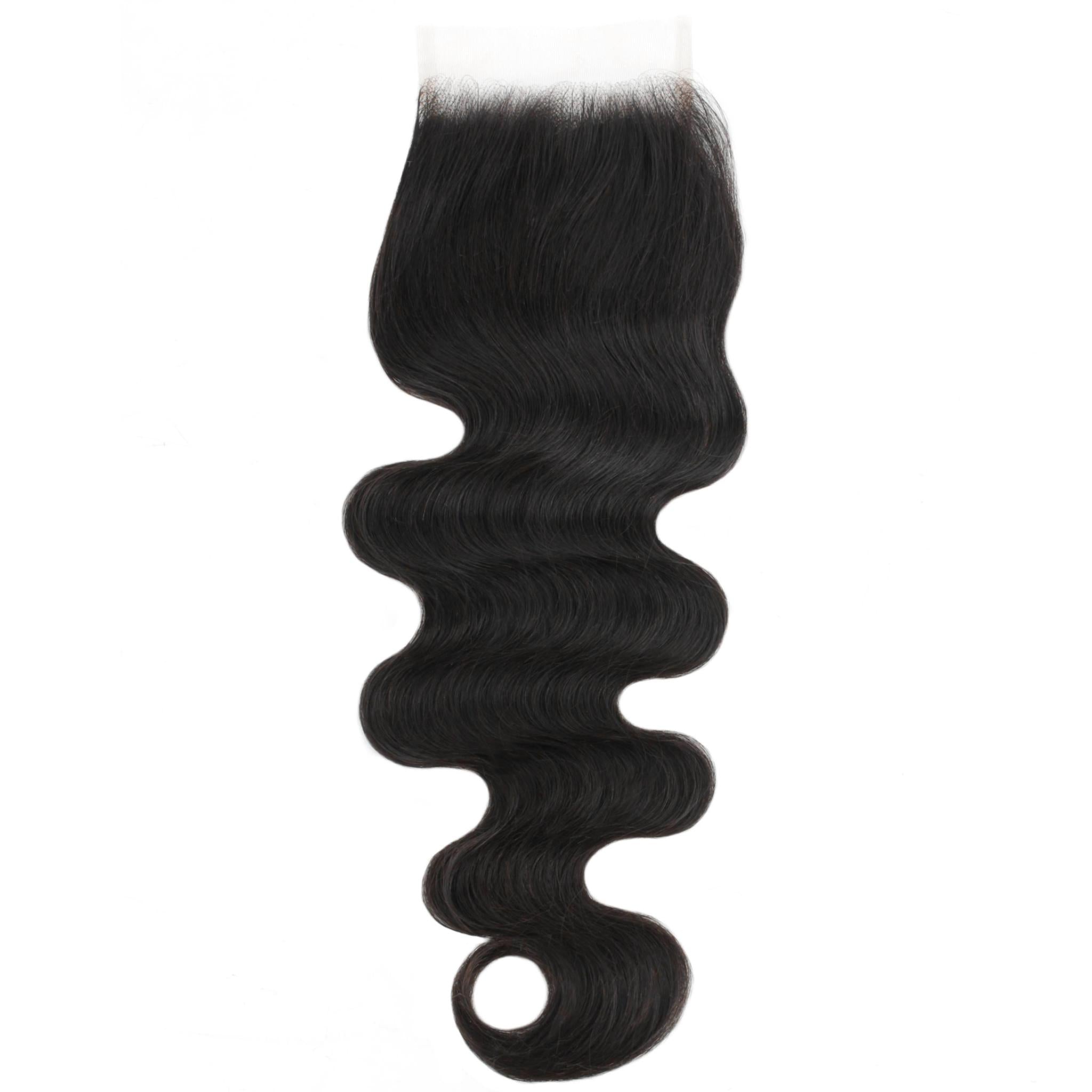 Brazilian Body Wave 4x4 Transparent Lace Human Hair Closure by Private Label