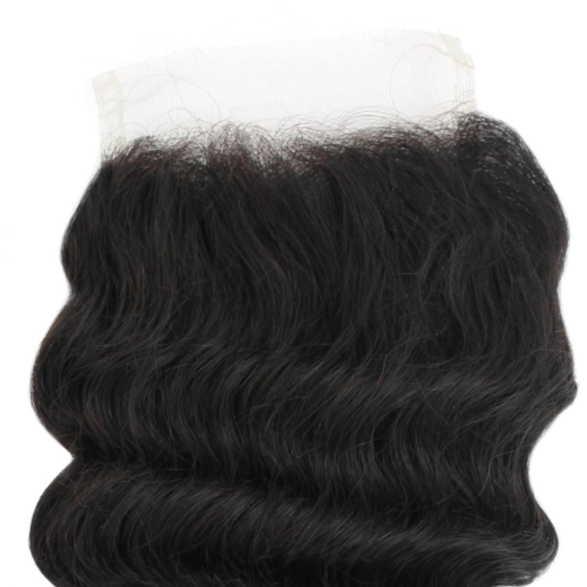 Deep Wave 4x4 Transparent Lace Human Hair Closure by Private Label