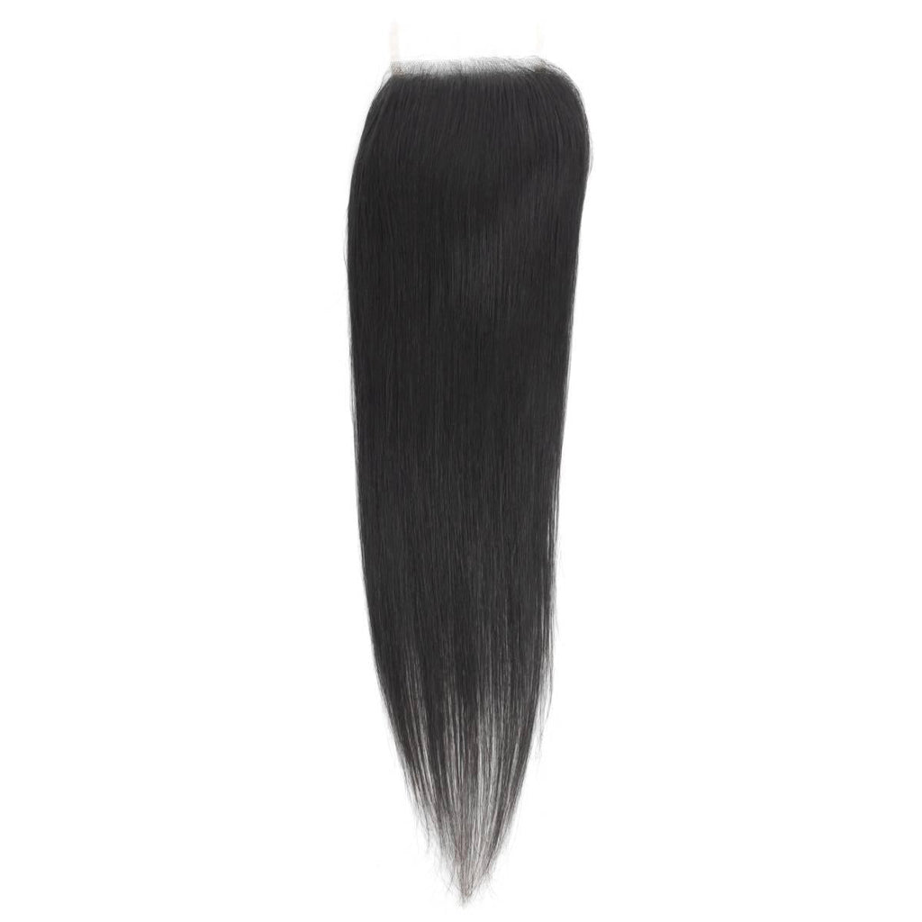 Brazilian Silky Straight 4x4 Transparent Lace Human Hair Closure by Private Label
