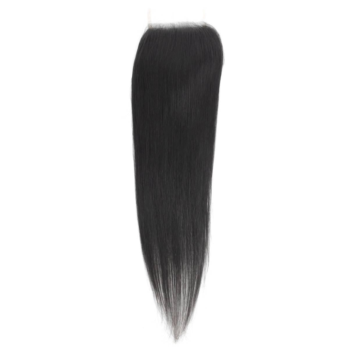 Brazilian Silky Straight 4x4 Transparent Lace Human Hair Closure by Private Label
