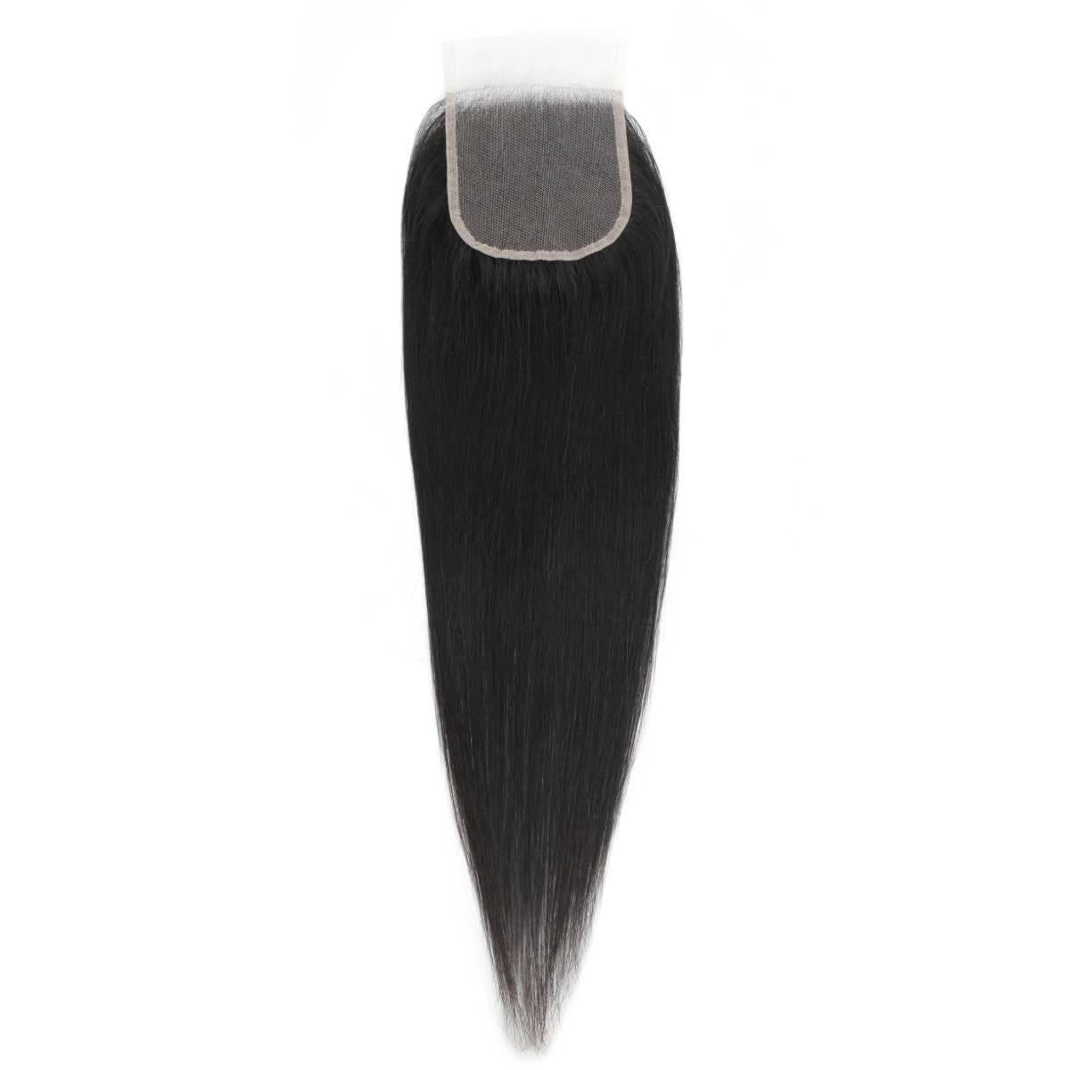 Brazilian Silky Straight 4x4 Transparent Lace Human Hair Closure by Private Label