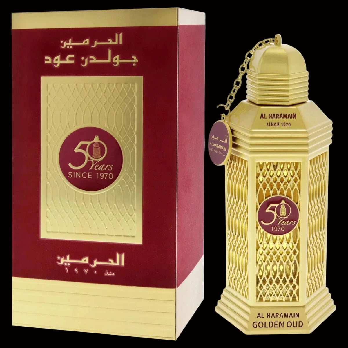 50 Years Golden Oudh By Al Haramain Unisex 3.4oz EDP Spray by perfumesandrea