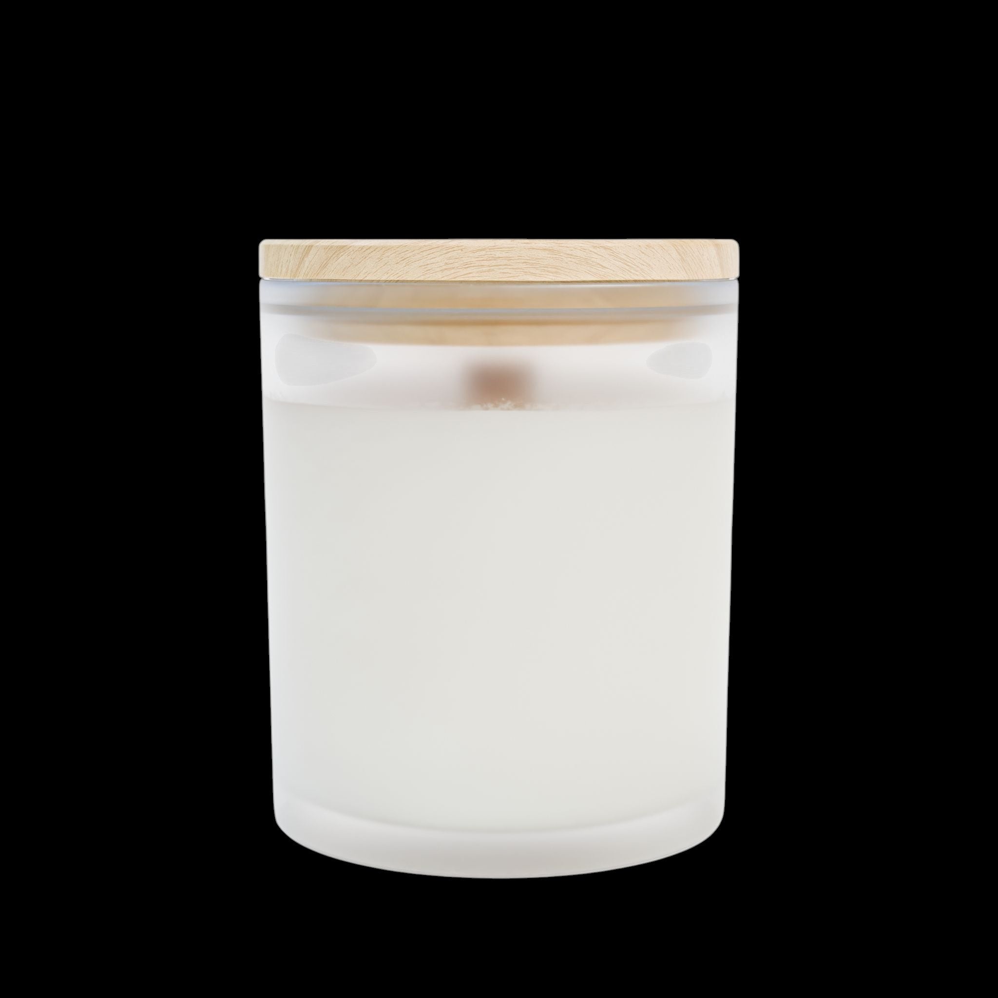 Fraser Fir Frosted Glass Candle, 11oz by Printify