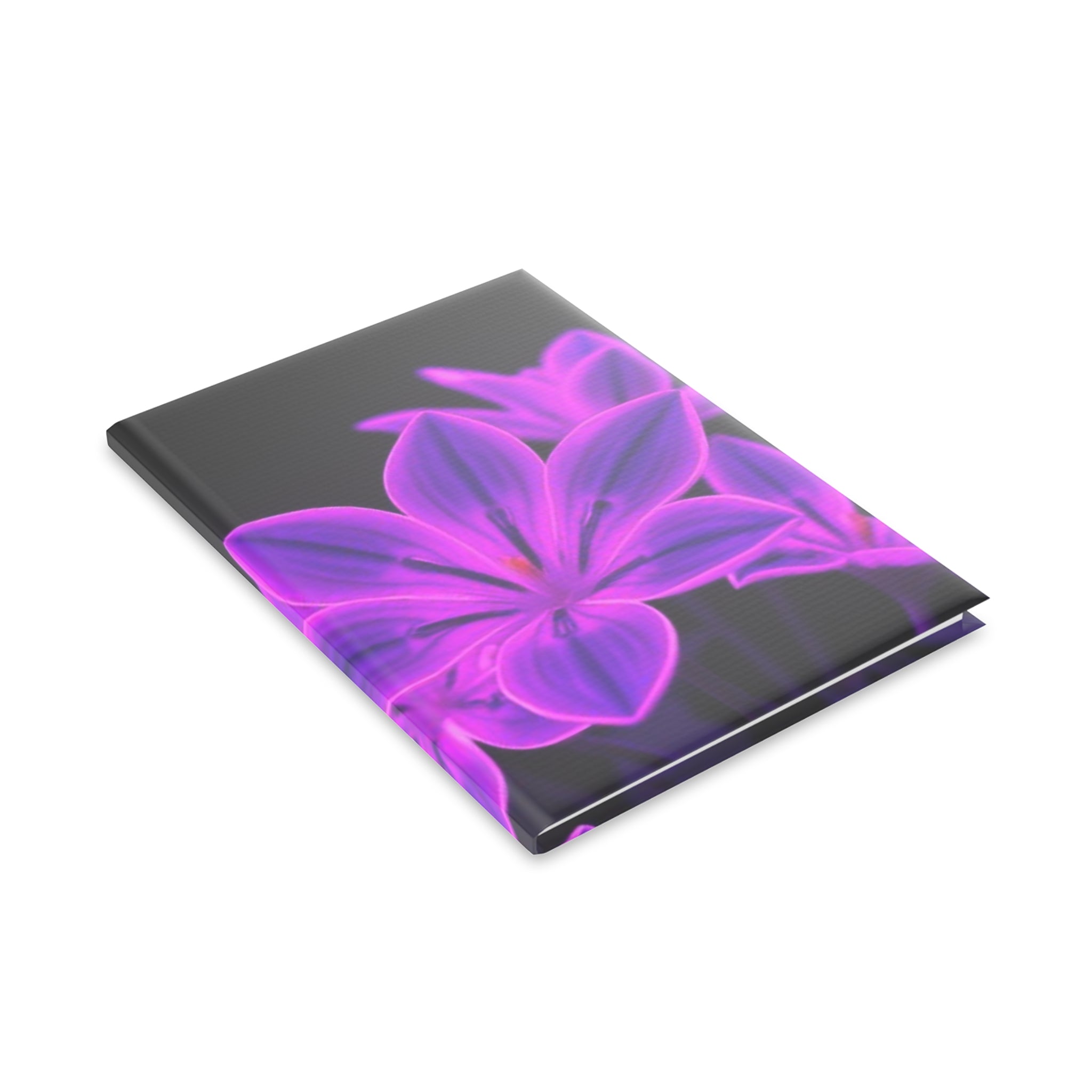 Royal Aura: Dark Flowers Hardcover Notebook with Puffy Covers