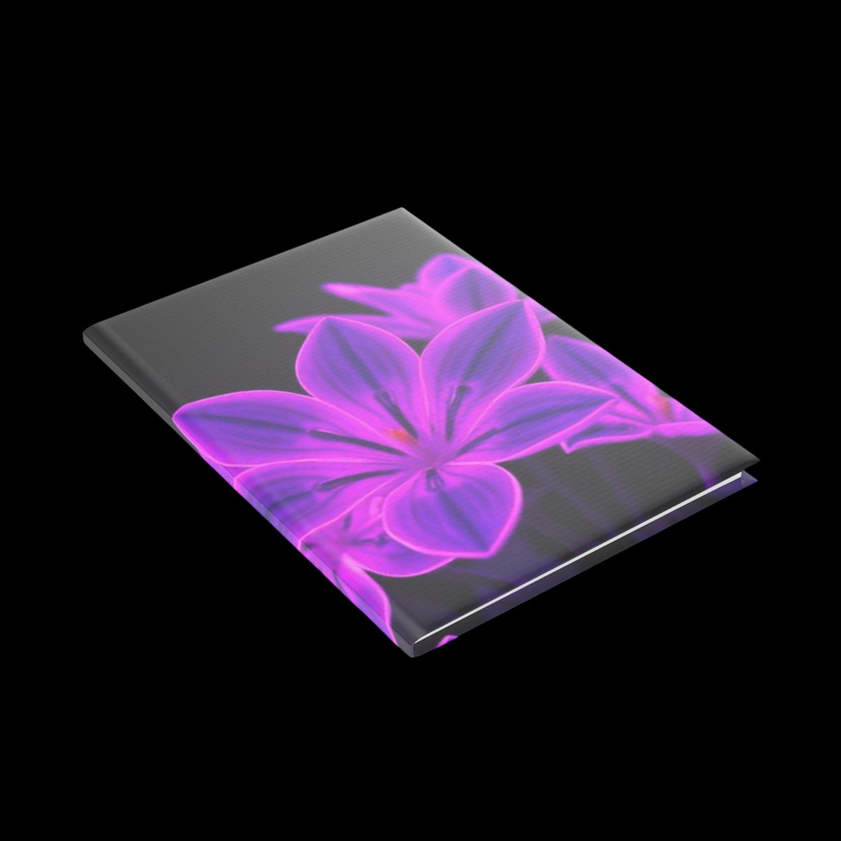 Royal Aura: Dark Flowers Hardcover Notebook with Puffy Covers - AetherLux.Shop