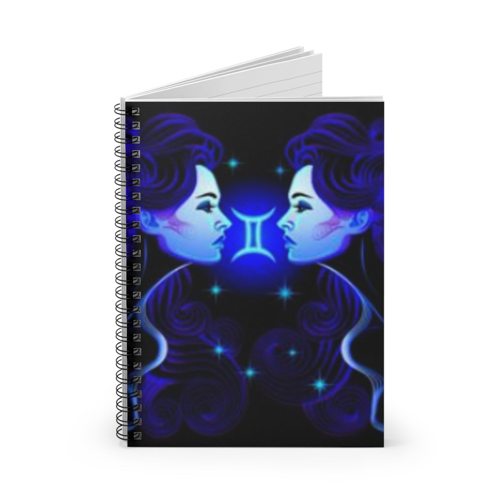 Bleu Aura: Gemini Spiral Notebook - Ruled Line