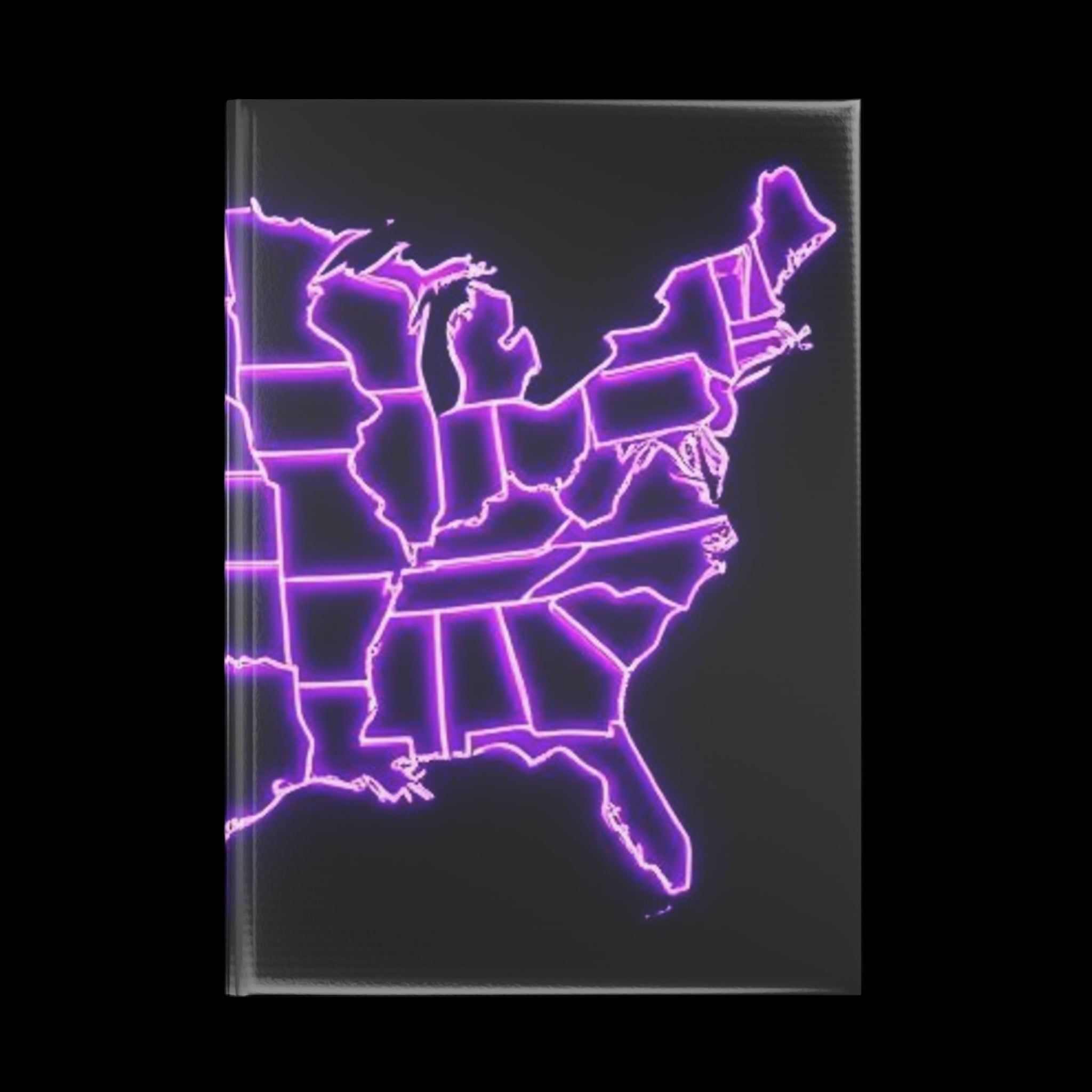 Royal Aura: America Hardcover Notebook with Puffy Covers by Printify