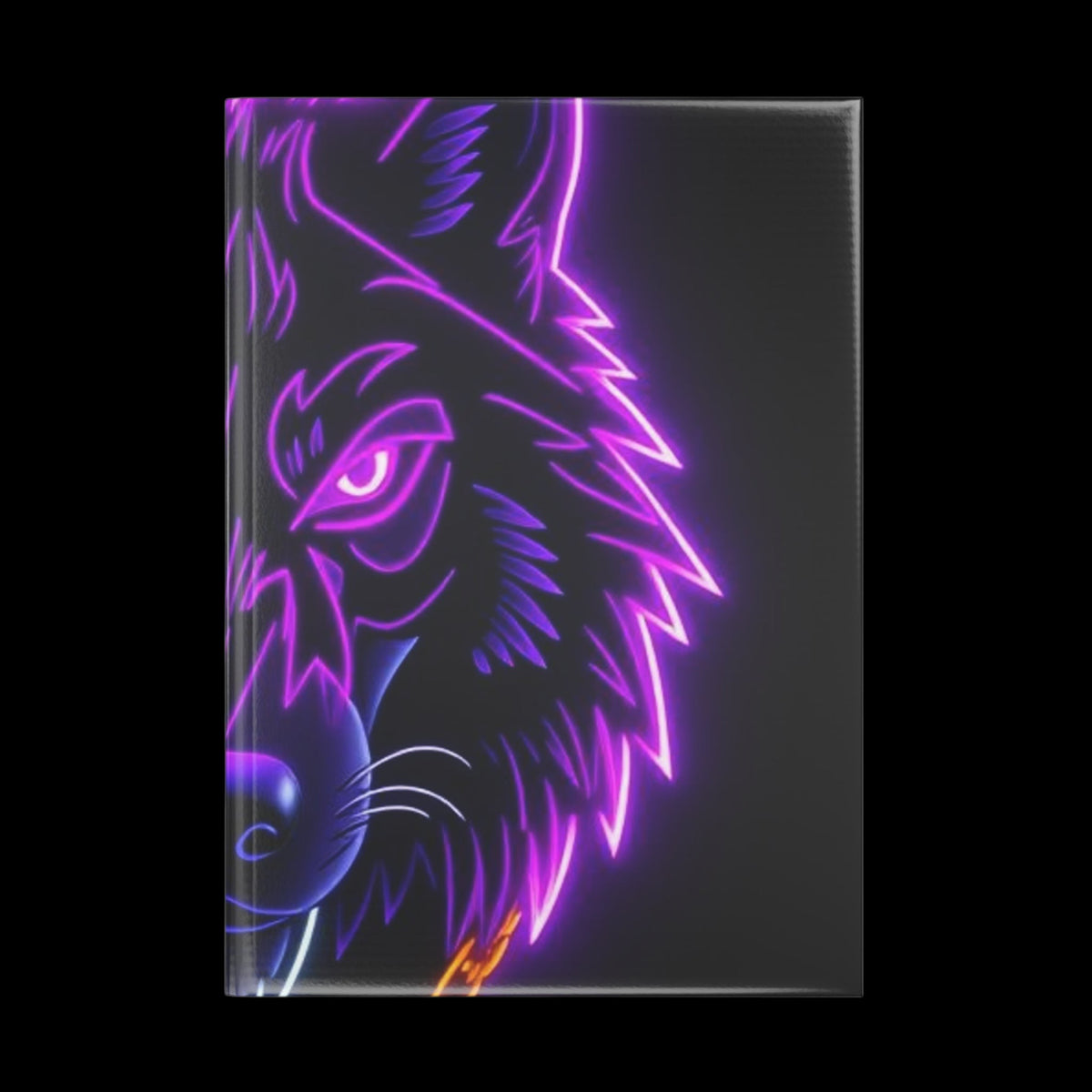 Royal Aura: Lone Wolf Hardcover Notebook with Puffy Covers - AetherLux.Shop