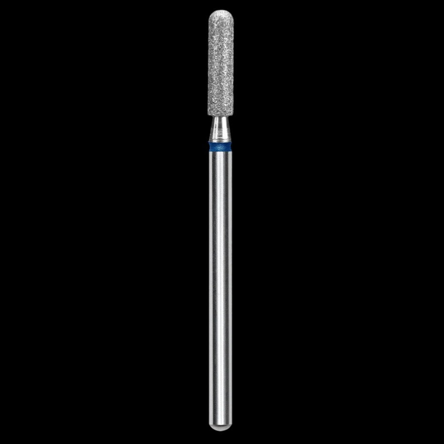 DIAMOND NAIL DRILL BIT, "ROUNDED CYLINDER", BLUE, HEAD DIAMETER 2,5/10MM (FA30B025/10) - STALEKS™ by kvadrat store