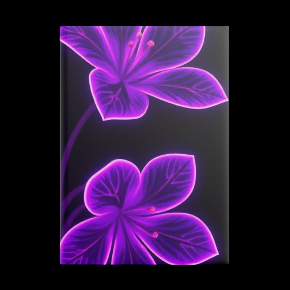 Royal Aura: Flower Hardcover Notebook with Puffy Covers - AetherLux.Shop