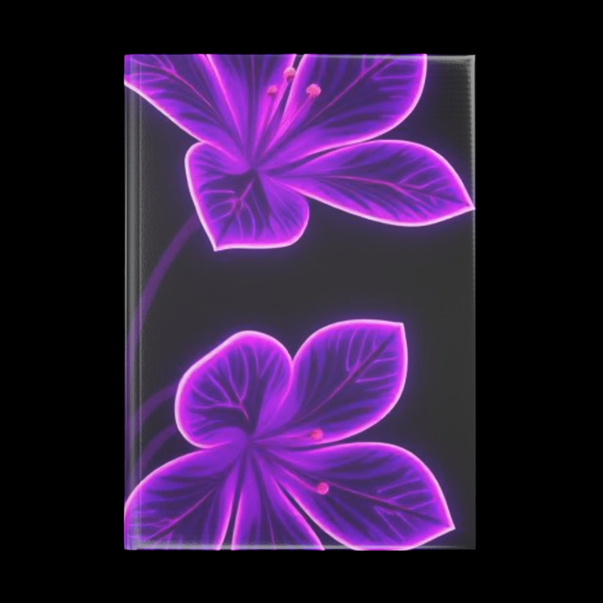 Royal Aura: Flower Hardcover Notebook with Puffy Covers - AetherLux.Shop