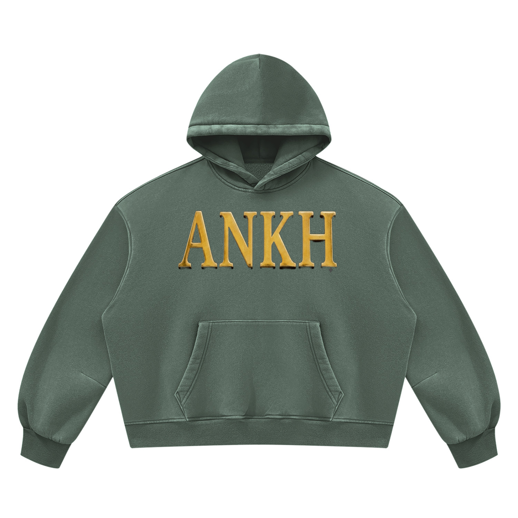 Unisex Vintage Wash Boxy Fleece Hoodie
