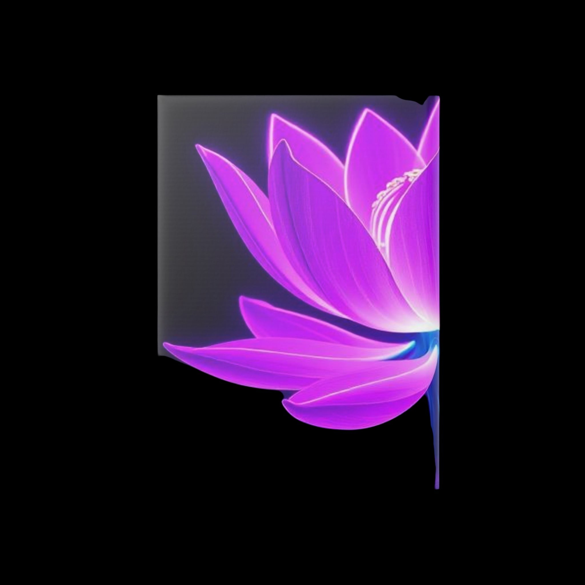 Royal Aura: Lotus Flower Hardcover Notebook with Puffy Covers by Printify