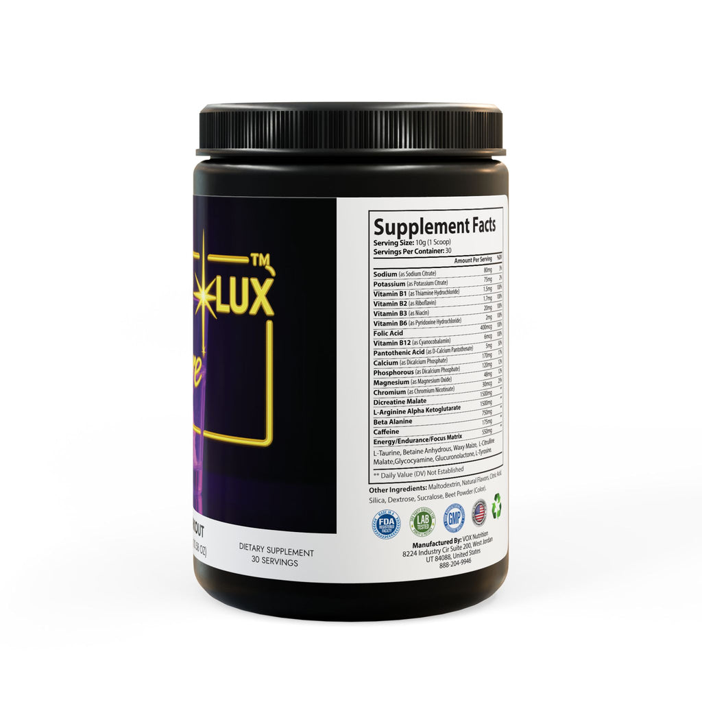 AetherLux Pre-Workout Supplement, Watermelon (300g, 10.58oz)