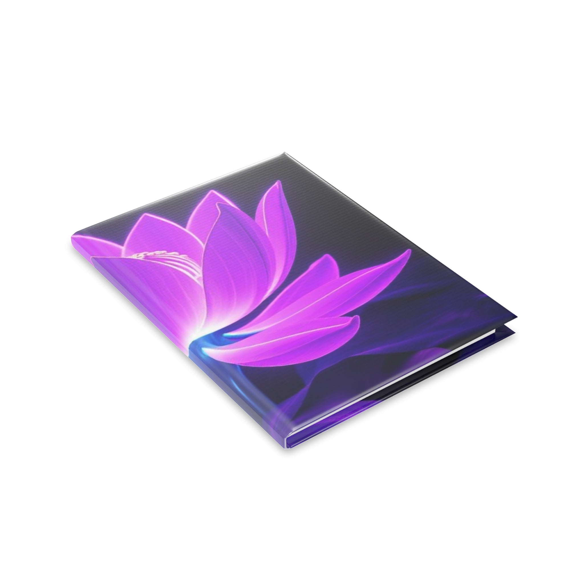 Royal Aura: Lotus Flower Hardcover Notebook with Puffy Covers