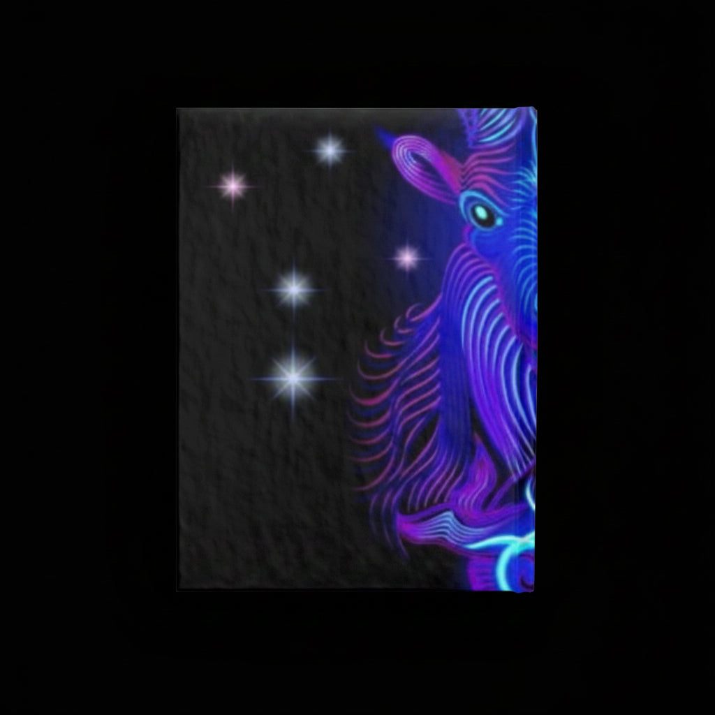 Bleu Aura: Capricorn Hard Cover Journal - Ruled Line - AetherLux.Shop