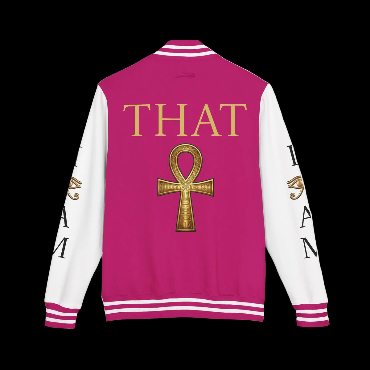 I Am That I Am Ankh Letterman Jacket - AetherLux.Shop