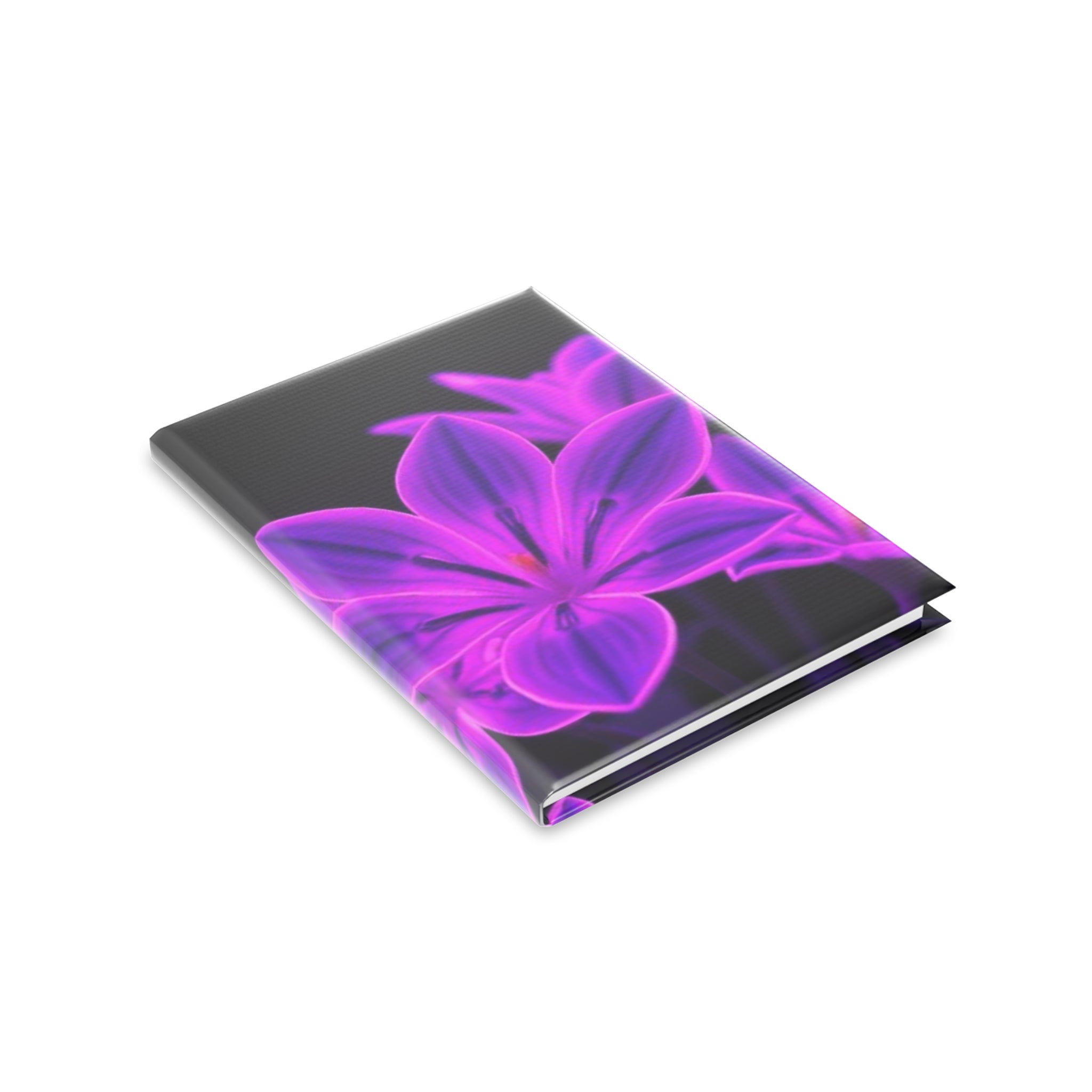 Royal Aura: Dark Flowers Hardcover Notebook with Puffy Covers