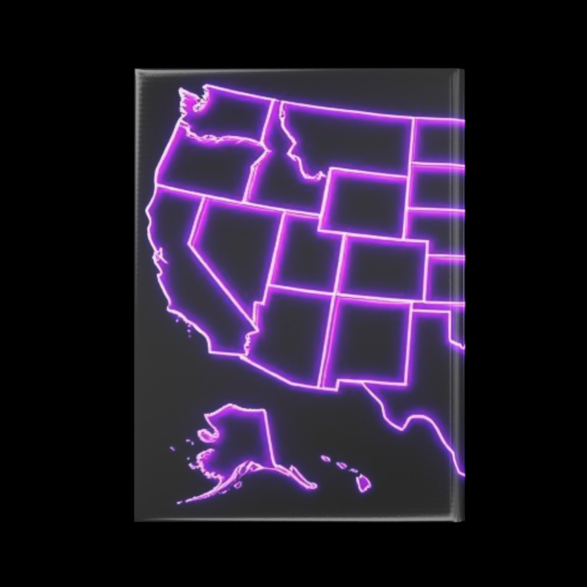 Royal Aura: America Hardcover Notebook with Puffy Covers by Printify