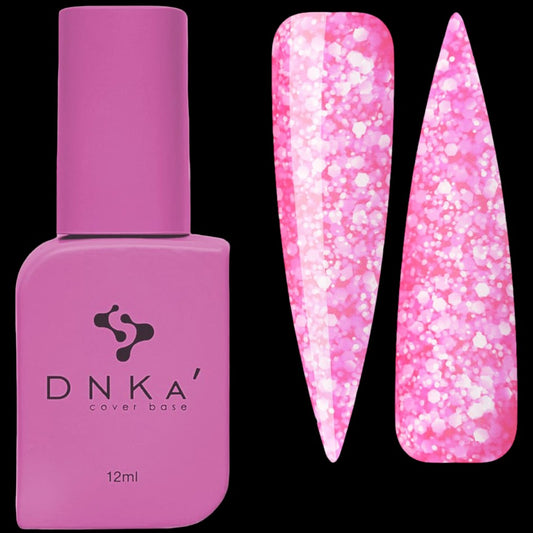 DNKa Cover Base #0065 Kiss Pink with Flakes, 12 ml by kvadrat store