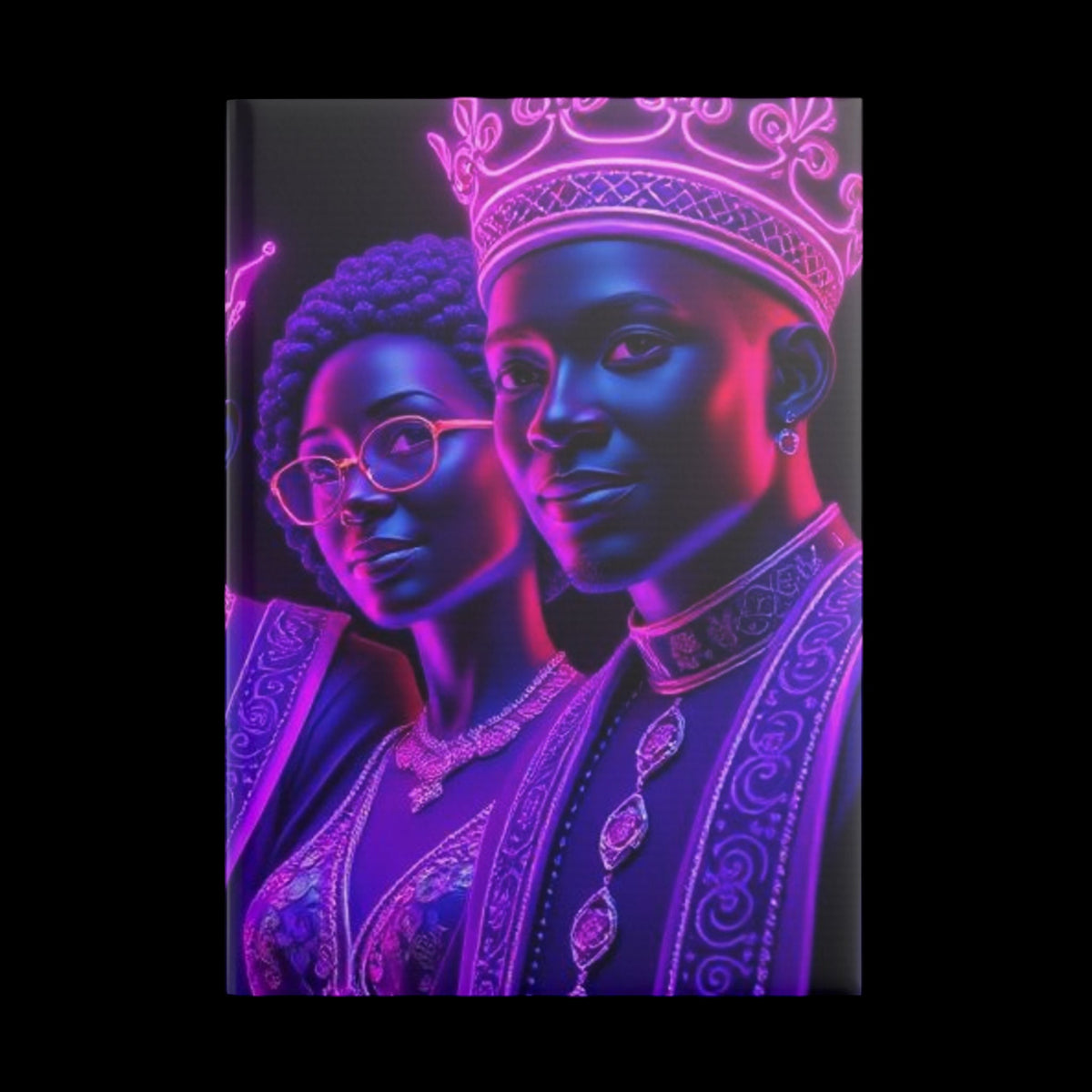 Royal Aura: Royal Family Hardcover Notebook with Puffy Covers - AetherLux.Shop