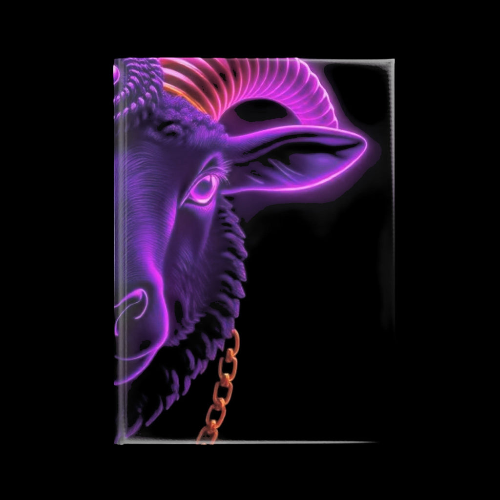 Royal Aura: Black Sheep Hardcover Notebook with Puffy Covers by Printify