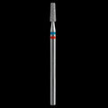STALEKS - Diamond nail drill bit DUO "Frustum" red-blue, 2,5/8mm (FA70RB025/8) by kvadrat store
