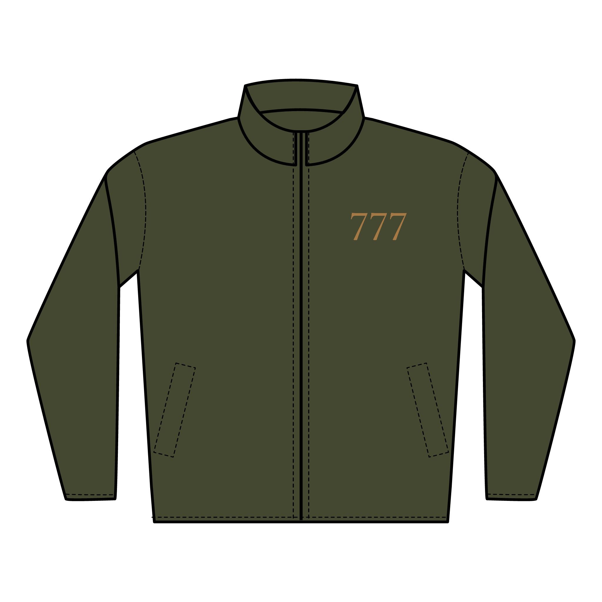777 Quilted Embroidered Full‑Zip Jacket —Left
