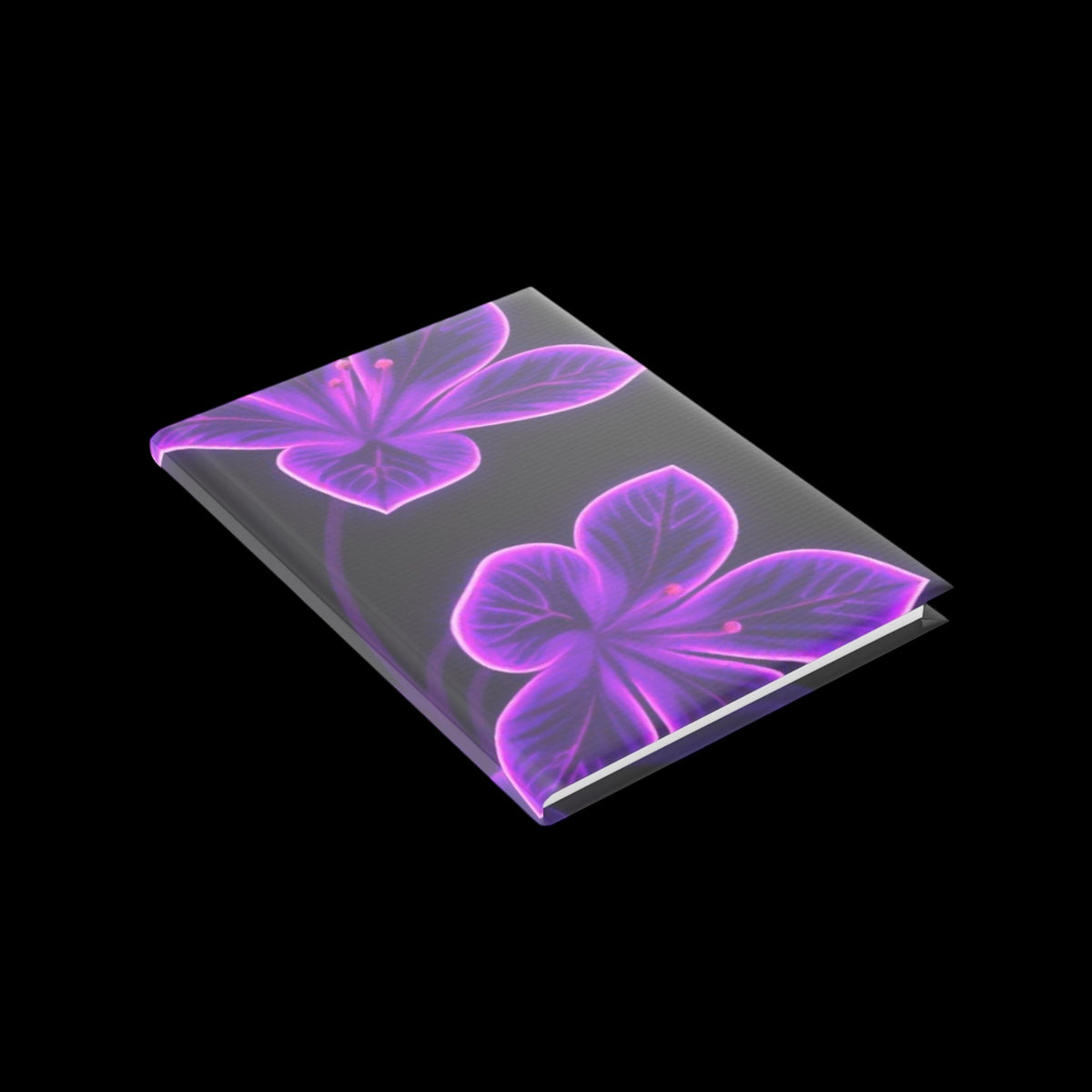 Royal Aura: Flower Hardcover Notebook with Puffy Covers - AetherLux.Shop