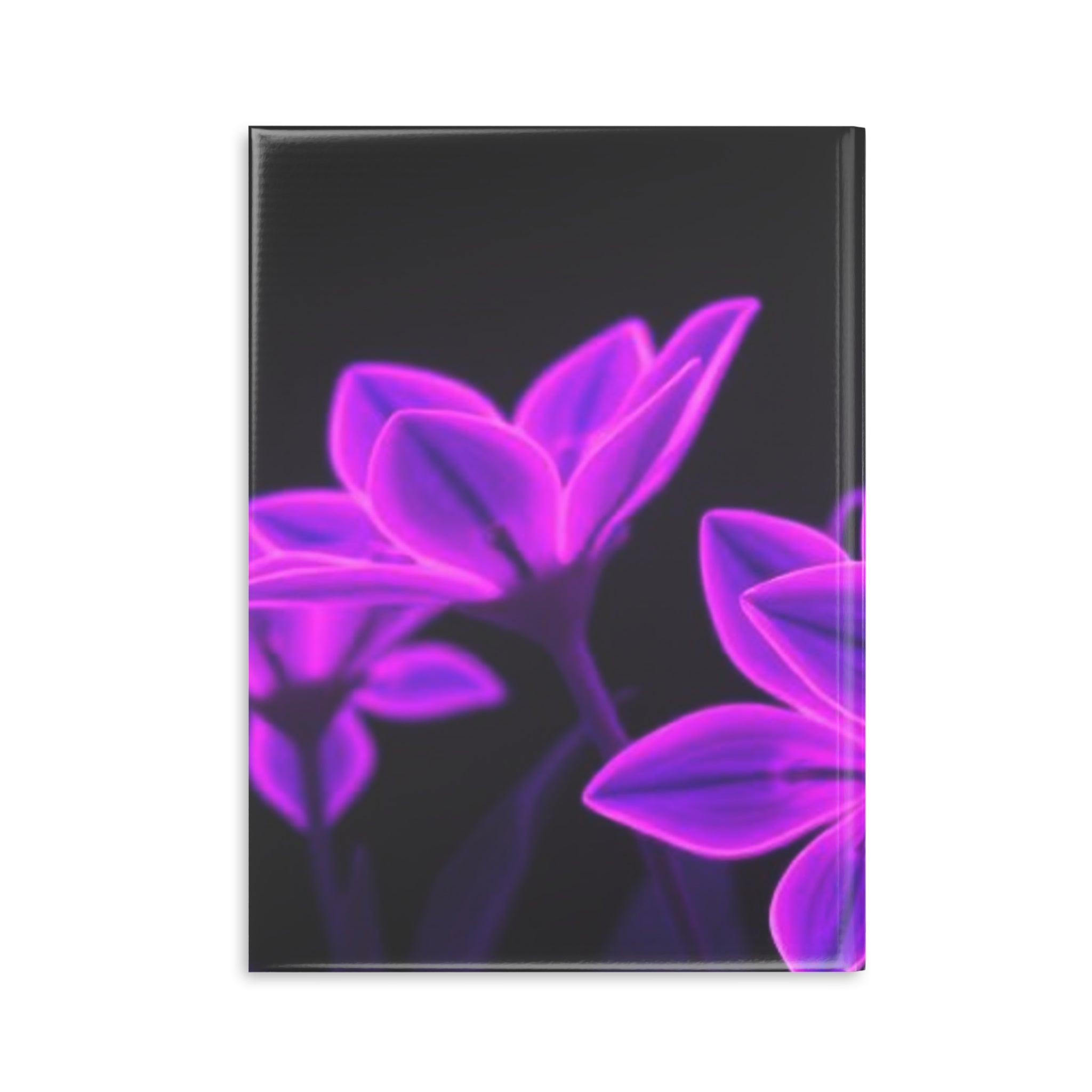 Royal Aura: Dark Flowers Hardcover Notebook with Puffy Covers