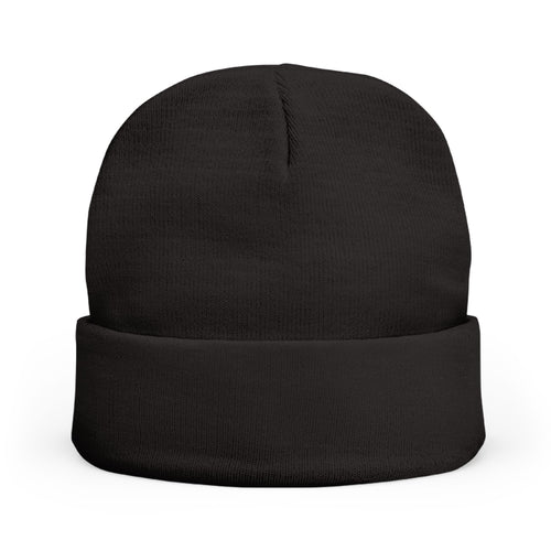 '777' Knit Beanie — Black