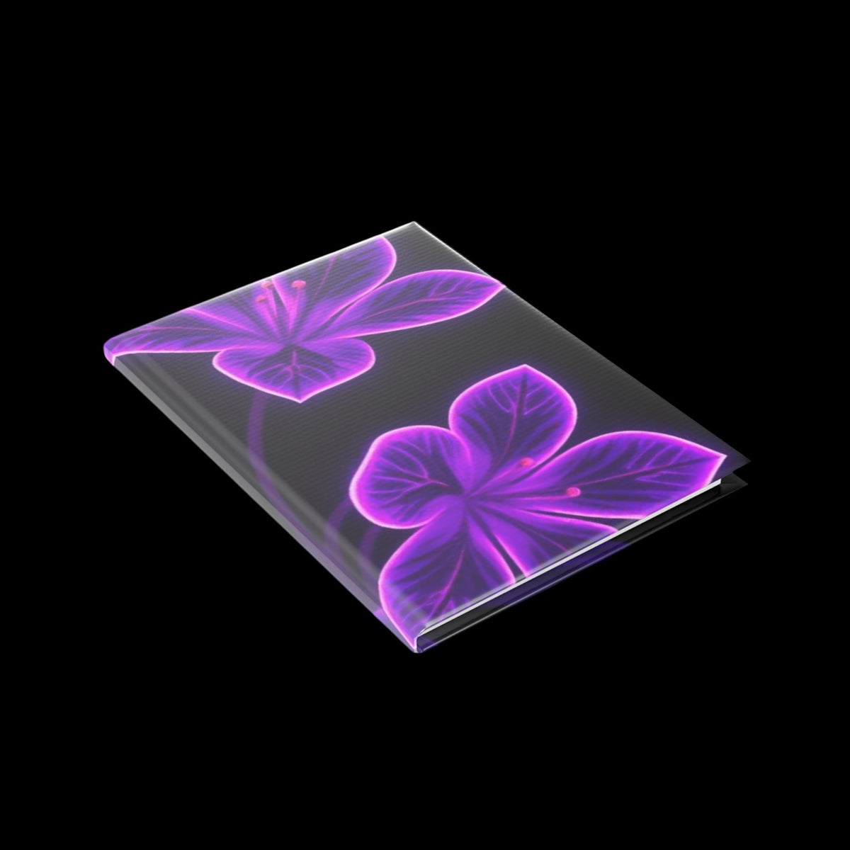 Royal Aura: Flower Hardcover Notebook with Puffy Covers - AetherLux.Shop