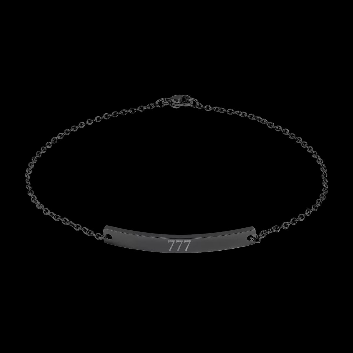 Engravable Curved Bar Anklet — Personalized Minimalist Chain - AetherLux.Shop