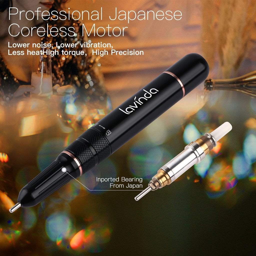Wand™ Bling Nail Drill - Crystal Diamond - 35,000 RPM Rechargeable by Lavinda