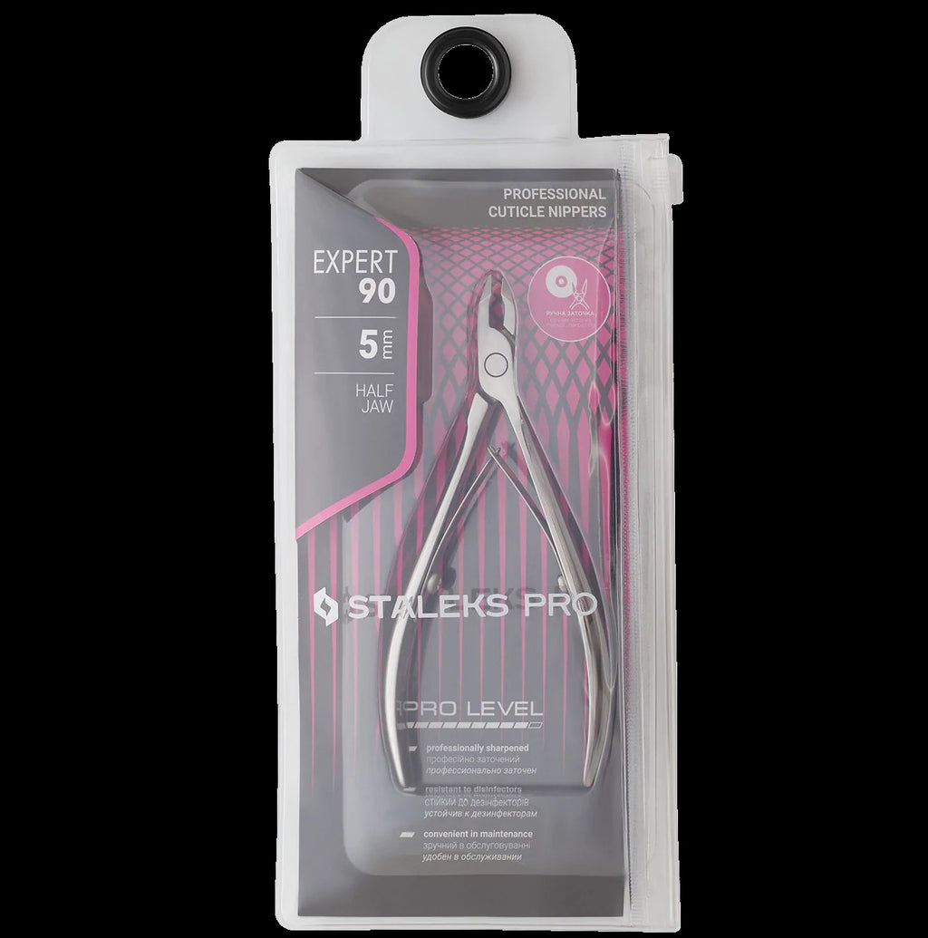 STALEKS Pro Expert 90 Professional Cuticle Nippers 5 mm Ne-90-5 by kvadrat store