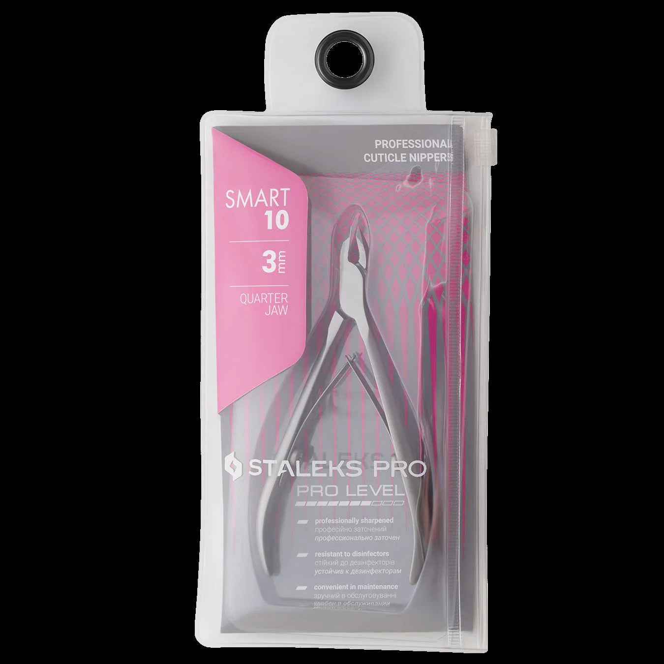 STALEKS PRO SMART 10 PROFESSIONAL CUTICLE NIPPERS 1/2 JAW 0.2 INCH 3 MM NS-10-3- STALEKS™ by kvadrat store