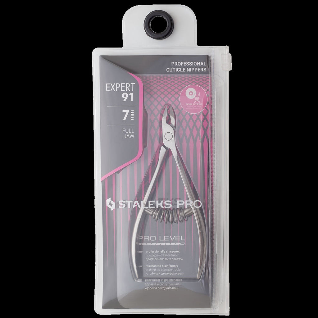 STALEKS Professional Cuticle Nippers Staleks Pro Expert Ne-91-7 mm by kvadrat store