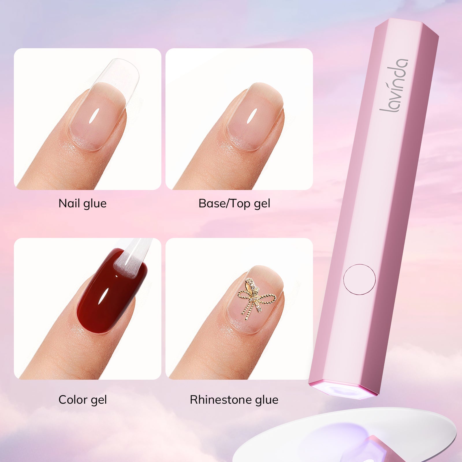 Handheld Mini Nail Light by Lavinda