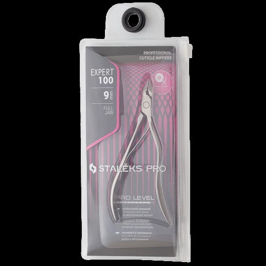 STALEKS PRO EXPERT 100 PROFESSIONAL CUTICLE NIPPERS 9 MM NE-100-9 - STALEKS™ by kvadrat store