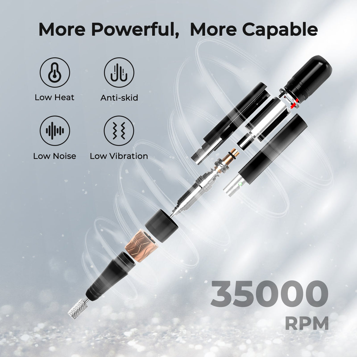 Crown™ Nail Lamp & Wand™ Nail Drill Bundle – Crystal Diamond