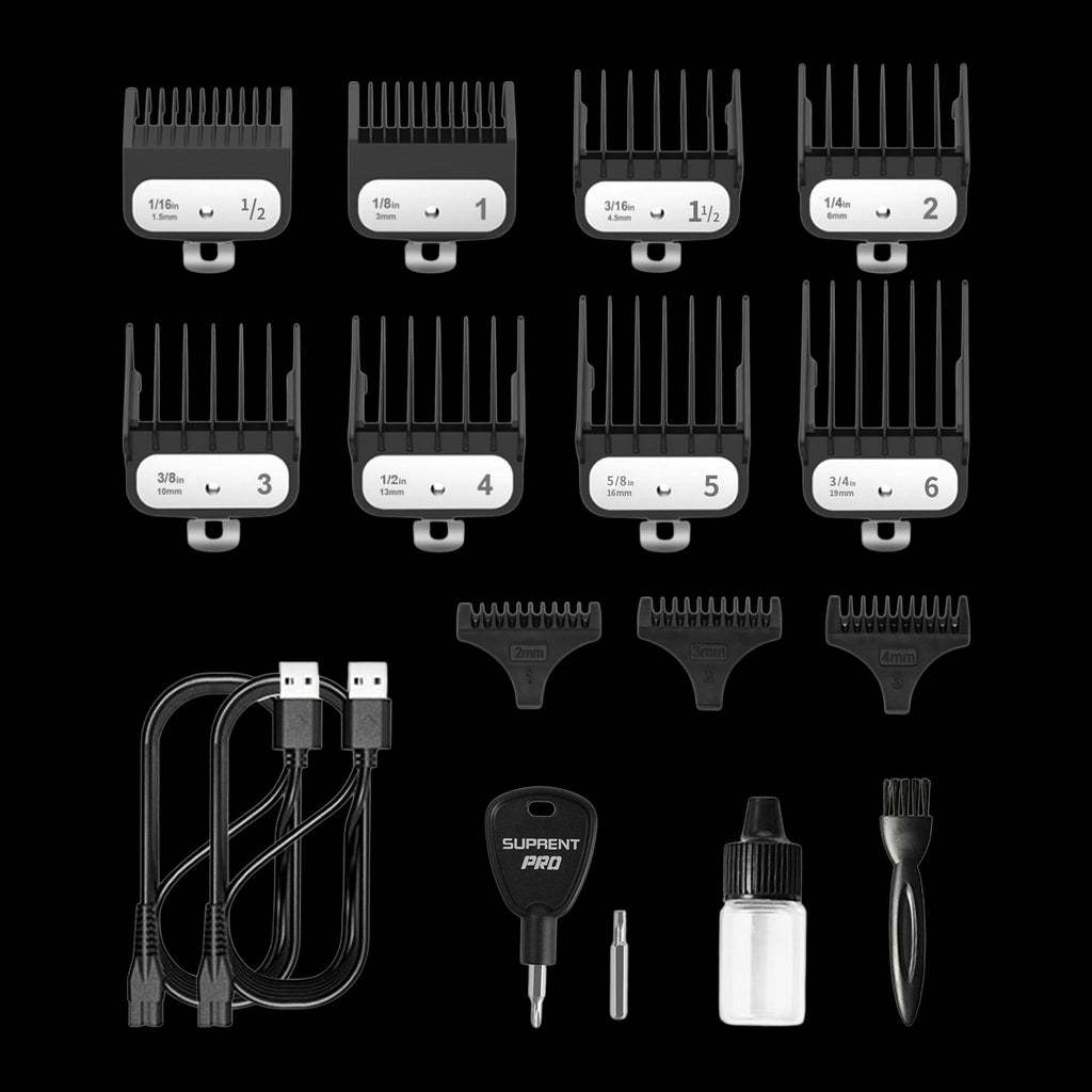 The Black Obsidian Professional Clipper and Trimmer Set - HC776BX by SUPRENT US