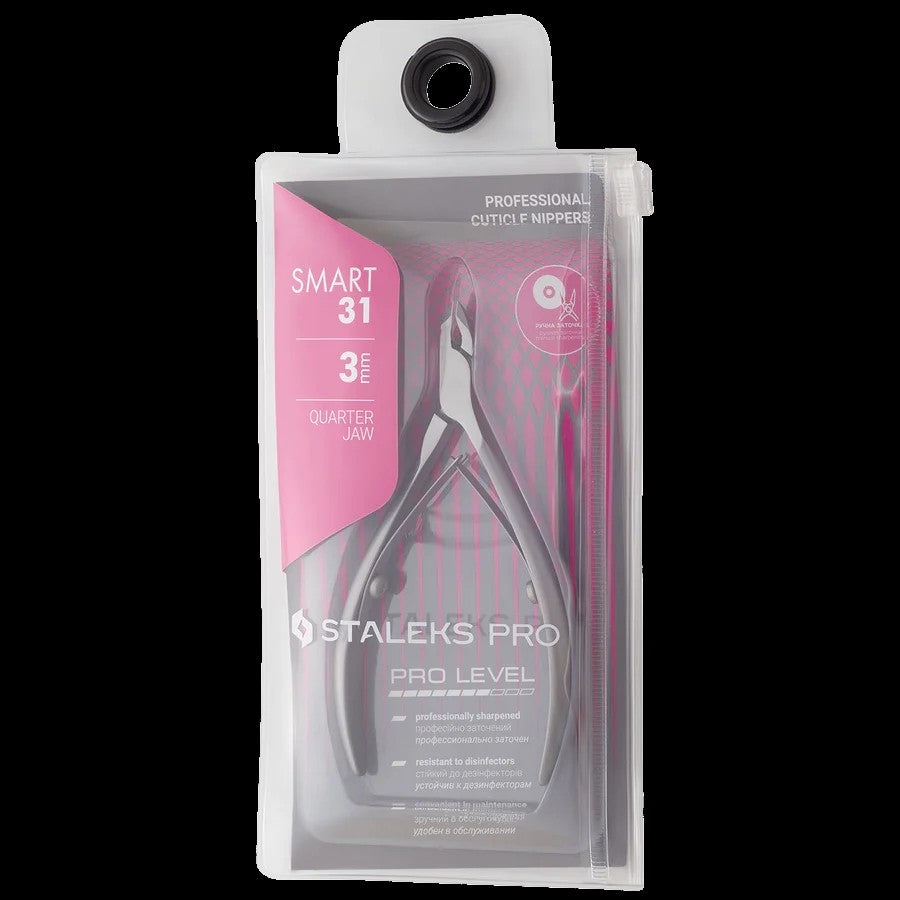 STALEKS Pro Smart 31 Professional Cuticle Nippers 3 mm Ns-31-3 by kvadrat store