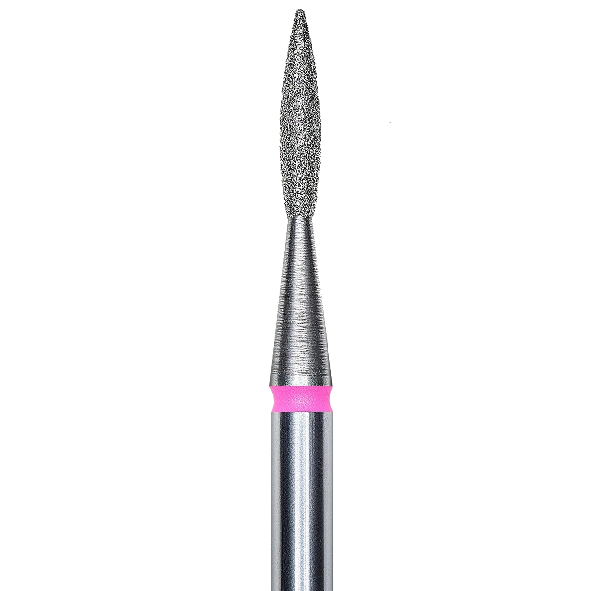 DIAMOND NAIL DRILL BIT, "FLAME", RED, HEAD DIAMETER 1.6/8MM (FA11R016/8) - STALEKS™
