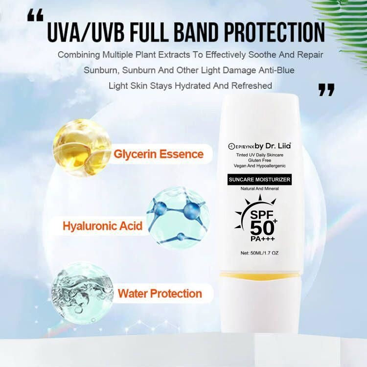 SPF 50 Mineral Moisturizer – Hydrating, Vegan & Sensitive-Skin Friendly by EpiLynx