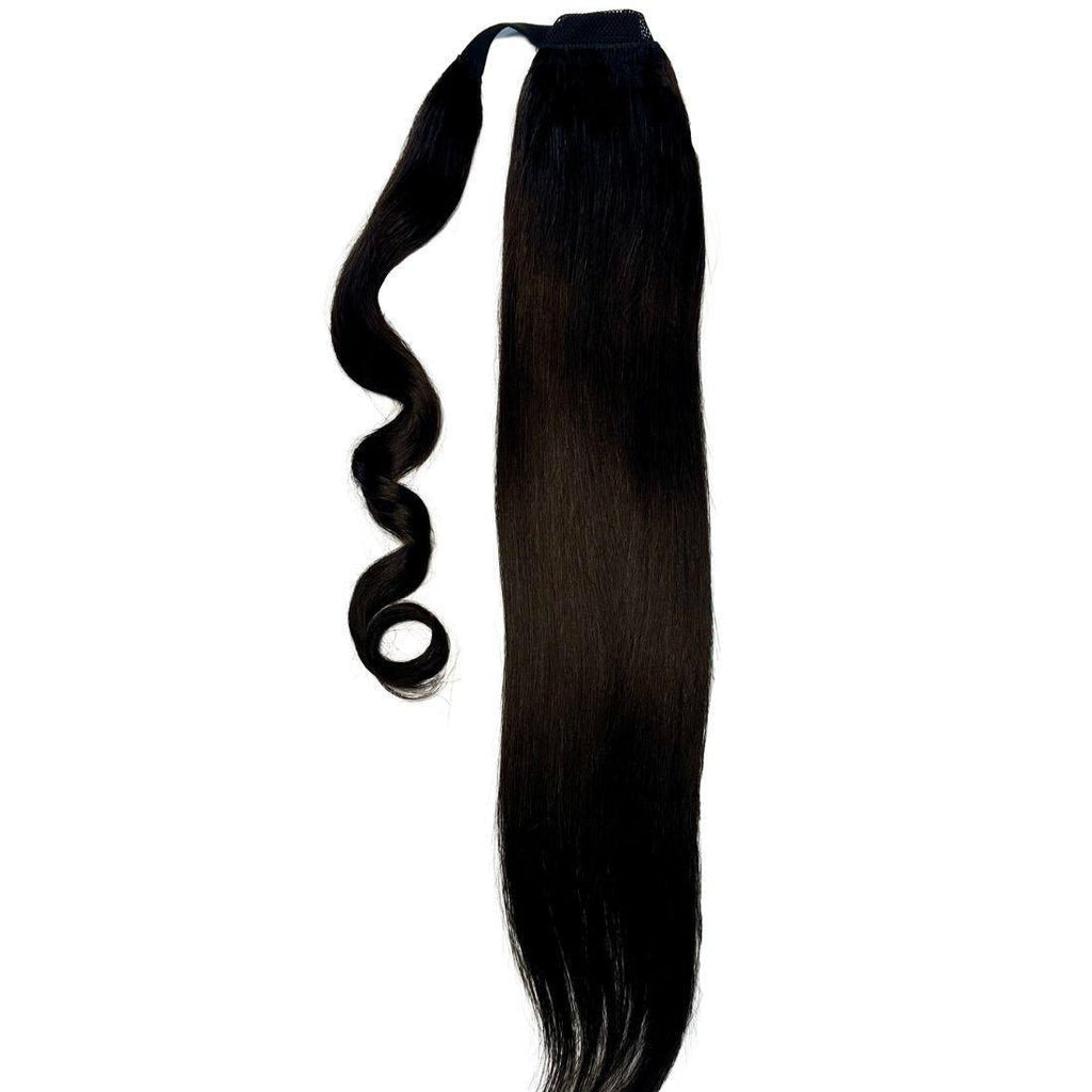 Natural Black 100% Human Hair Ponytail Extension by Private Label