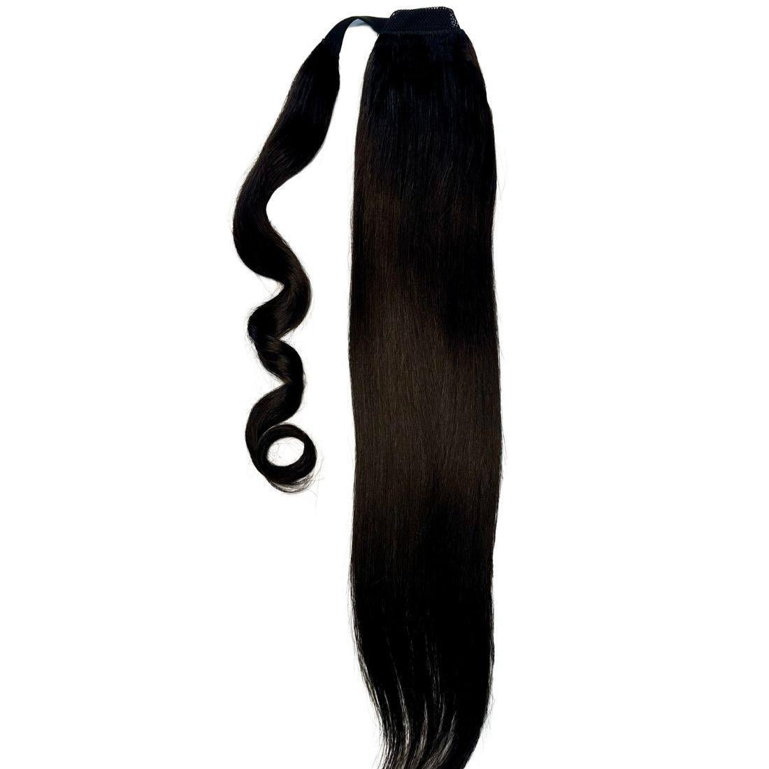Natural Black 100% Human Hair Ponytail Extension by Private Label