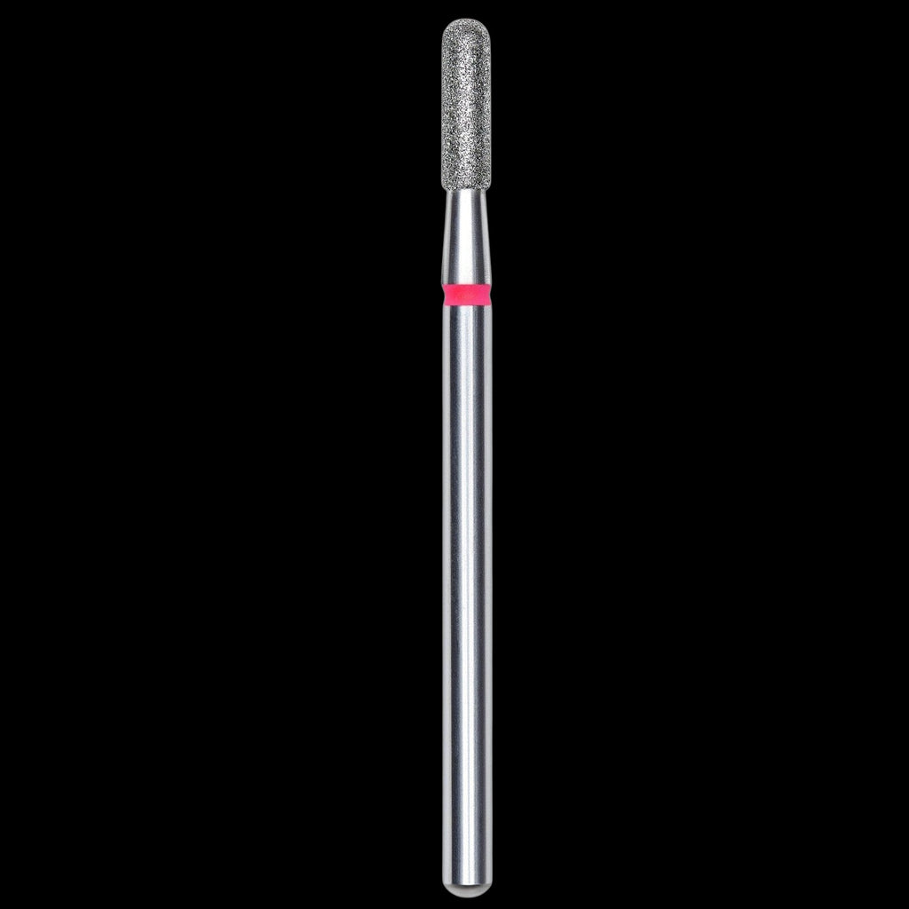 DIAMOND NAIL DRILL BIT, ROUNDED "CYLINDER", RED, HEAD DIAMETER 2.3/8MM (FA30R023/8) - STALEKS™ by kvadrat store