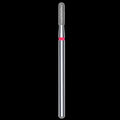 DIAMOND NAIL DRILL BIT, ROUNDED "CYLINDER", RED, HEAD DIAMETER 2.3/8MM (FA30R023/8) - STALEKS™ by kvadrat store